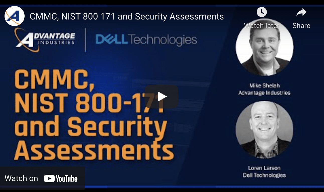 CMMC, NIST 800-171 and Security Assessments