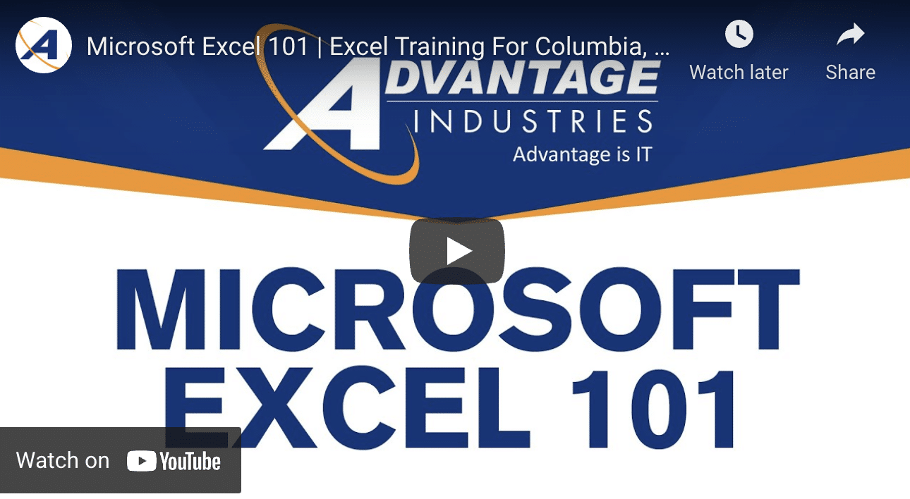 Microsoft Excel 101